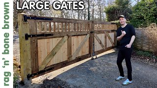 I Made Some Large Gates For A Driveway [upl. by Nnaeilsel871]