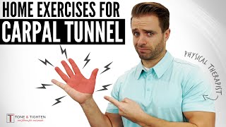 WORKS FAST 8 Home Exercises To Fix Carpal Tunnel Symptoms [upl. by Etnuahc]