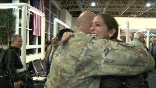 Purple Heart recipient returns from Afghanistan [upl. by Notlit]