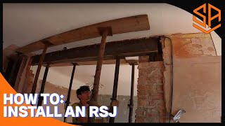 HOW TO INSTALL A STEEL BEAM IN DETAIL [upl. by Jurgen]