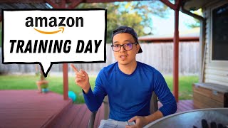 Working at Amazon Warehouse Training Day [upl. by Lil]