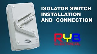 Disconnector  Isolator Switch Installation And Connection [upl. by Duax]