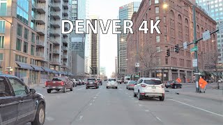 Denver 4K  Mile High City  Driving Downtown [upl. by Thurmond]