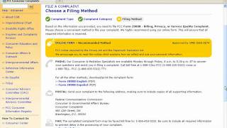 Filing a Complaint Online  FCC Online Tutorials [upl. by Alliuqa131]