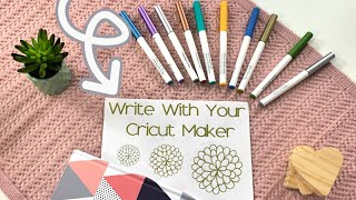 How to Write with Cricut Maker [upl. by Jehiel]