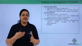 Class 12th – Nature of Management Principles  Business Studies  Tutorials Point [upl. by Eserahs639]