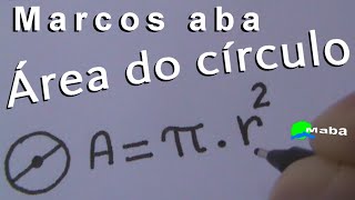 ÁREA DO CÍRCULO  Geometria Plana  Aula 01 [upl. by Eihtak]