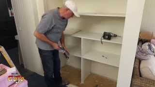 Building Wardrobe Shelves DIY Ensuite [upl. by Tsuda259]