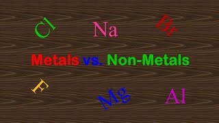 Metals vs Nonmetals [upl. by Emlynne]