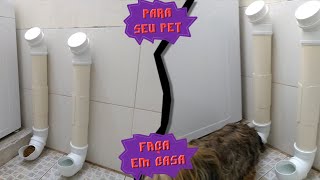 Como fazer comedouro e bebedouro de cano pvc para seu pet [upl. by Kelcy76]