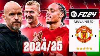 EL MANCHESTER UNITED 2425 EN MODO CARRERA Realista [upl. by Khalil113]