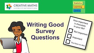 Writing Good Survey Questions  Statistics Help [upl. by Anitselec]