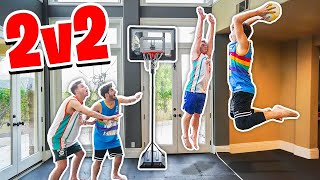 HOUSE 2V2 Mini Basketball Injury Warning [upl. by Dennard]