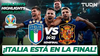 Highlights  Italia 1421 España  UEFA Euro 2020  Semifinal  TUDN [upl. by Rudelson]