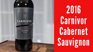 2016 Carnivor Cabernet Sauvignon Wine Review [upl. by Laoj]