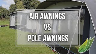 caravan awnings  Air versus Pole awnings [upl. by Llednov]