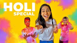 HOLI SPECIAL TWIN TELEPATHY Challenge  Rimorav Vlogs [upl. by Haisa]