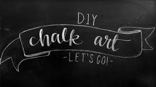 Chalkboard Art Lettering Tutorial  DIY Chalkboard Design Tips [upl. by Icat]