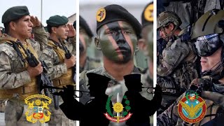 Top 10 Mejores Himnos y Marchas Militares del PERÚ [upl. by Cy]