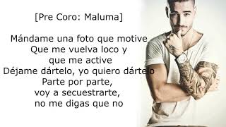 Maluma  GPS Lyrics ft French Montana [upl. by Allis164]