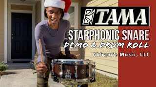 How to Buzz Roll Multiple Bounce Drum Roll  Tama Starphonic Snare Drum  Bubinga  DEMO amp Review [upl. by Zechariah310]