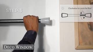 How to install Deco Window Shower Rod [upl. by Magdalen]