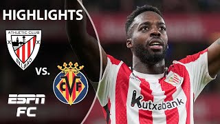 Athletic Club vs Villarreal  LALIGA Highlights  ESPN FC [upl. by Damara]