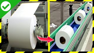 Como se HACE el PAPEL HIGIÉNICO🧻MILLONES de ROLLOS de PAPEL HIGIÉNICO  Fabricando Papel higiénico [upl. by Ikram]