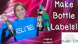 How to Make Labels for Bottles with Cricut [upl. by Mayes]