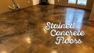 Stained Concrete Floors [upl. by Elleirbag395]