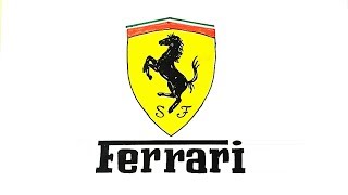 How to Draw the Ferrari Logo [upl. by Akemeuwkuhc]