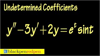 undetermined coefficients diff eq sect4519 [upl. by Ahsenroc]