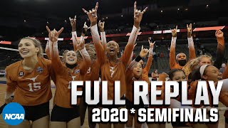 Texas vs Wisconsin 2020 NCAA volleyball semifinals  FULL REPLAY [upl. by Ardnic239]