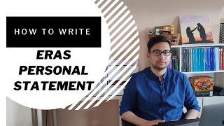 How to write ERAS residency personal statement [upl. by Burkley42]