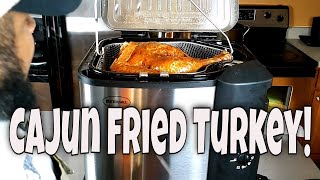 Deep Fried Cajun Turkey Recipe  Cooked in an Electric Turkey Fryer [upl. by Shanly164]