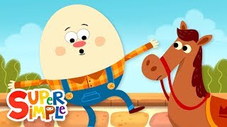 Humpty Dumpty  Nursery Rhymes  Super Simple Songs [upl. by Essiralc203]