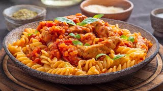 Chicken Pasta Recipe • How To Make Pasta Recipe With Chicken • One Pot Pasta Dishes • Fusilli Pasta [upl. by Neelie]