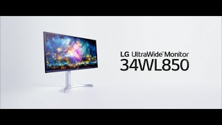 LG UltraWide™  34WL850  The UltraWide QHD Nano IPS Monitor  LG [upl. by Alger]