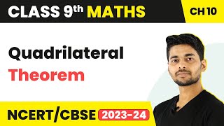 Quadrilateral Theorem Sum of interior angles of a quadrilateral  Class 9 Maths [upl. by Marinelli]