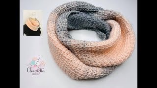 EASY Tunisian Crochet Winter Scarf  BEGINNER [upl. by Ferdy]