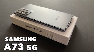 Unboxing SAMSUNG Galaxy A73 5G  Black [upl. by Oniger]