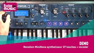 Novation MiniNova synthétiseur 37 touches  vocoder  Demo [upl. by Boccaj]