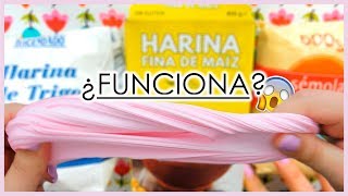 ¿Funcionará Slime casero con HARINA eslain  blandiblu [upl. by Leuqcar]