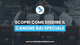 Disdetta Canone RAI Speciale 2025 come disdire il Canone RAI Speciale per pubblici esercizi [upl. by Naitsirt]