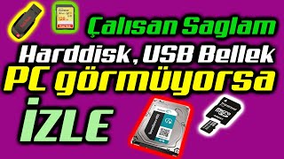 BILGISAYAR HARDDISKI GORMUYORSA IZLEYIN [upl. by Dougall]