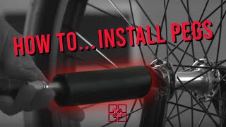 HOW TO INSTALL BMX PEGS [upl. by Asined]