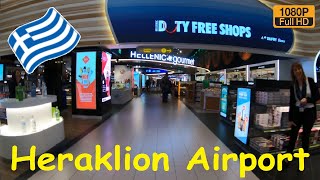 Heraklion Airport Walkthrough ✈️ Duty Free and Departure Lounge HD [upl. by Aryaz]