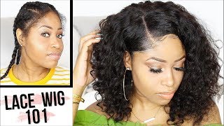 HOW TO APPLY LACE WIG FOR BEGINNERS  EASY [upl. by Ilyah112]