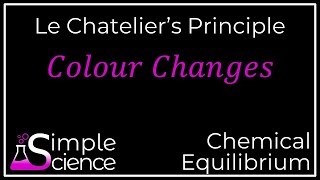 Le Chateliers Principle  Colour Change [upl. by Nehr]