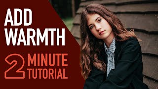 Adjust The Colour Temperature In Your Photos Using Photoshop 2MinuteTutorial [upl. by Sallad927]